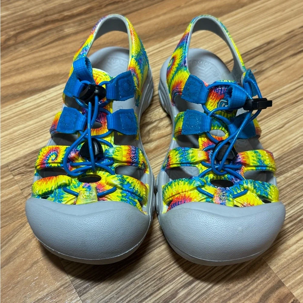 Keen Kids' Full Rubber Rainbow Sandals, sz 3Y